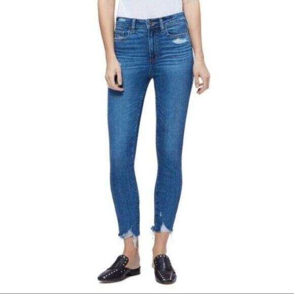 Paige Hoxton Ankle Skinny Jazlyn Destructed Size 24 - Picture 8 of 8